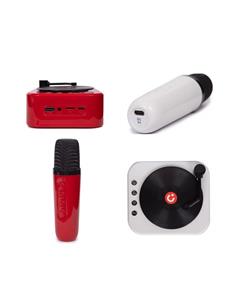 KOOLTECH Altavoz Karaoke Forma De Vinilo Con Microfono Inalambrico SPVINYL1