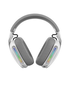 COOLSOUND Auricular de Casco Gaming Bluetooth y Cable Jack GII RGB, PC Nintendo Switch CS0266 Blanco