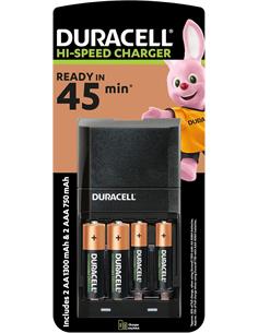 DURACELL Cargador Bateria AA/AAA Con 4x Pilas CEF27Speedy
