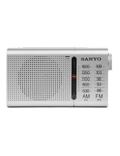 SANYO Radio Analogica Portatil AM/FM KS124P Plata