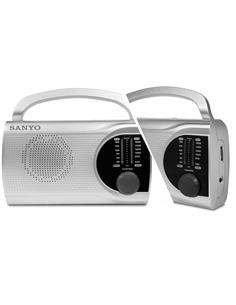 SANYO Radio Portatil AM/FM KS131 Entrada Para Auricular A Corriente Y Pilas