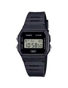 CASIO F-91WB-1AEF Reloj Digital Fecha, Resistente al Agua, Correa de Resina