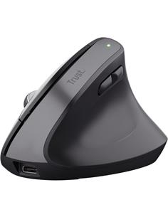 TRUST Raton Inalambrico Ergonomico BAYO+ Bluetooth  Negro 25146