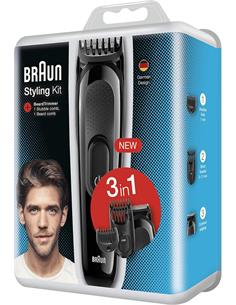 BRAUN Afeitadora 3 En 1 Styling Kit Negro Con Accesorios SK2000