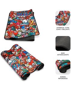 SUBBLIM Alfombrilla Raton GRAFFITI XL 90X40