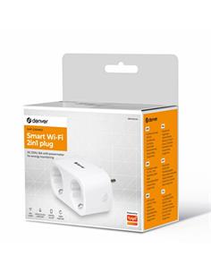 DENVER Enchufe Doble 2 En 1 Wifi SMartplug Blanco SHP-200MK2
