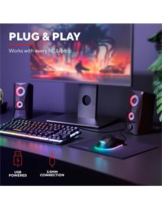 TRUST Altavoces Gaming GXT606 JAVV RGB Negros