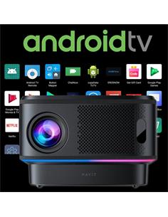 HAVIT Proyector Wifi 6 Con Android TV Full HD 550Lm PJ300 Pro