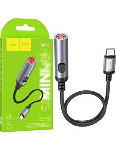 HOCO Adaptador Tipo C Encendedor Mechero Para Coche UA30