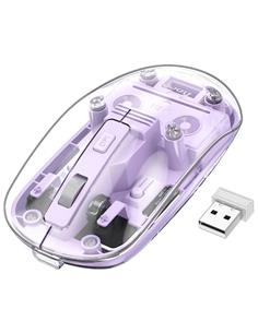 HOCO Raton Inalambrico/ Bluetooth Transparente Purpura GM29