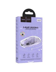 HOCO Raton Inalambrico/ Bluetooth Transparente Purpura GM29