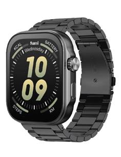 SAMI Reloj Inteligente SUPRA WS-2383SN Con GPS/Resistente Agua/Sueño/Cardiaco/Oxigeno Metalico Negro