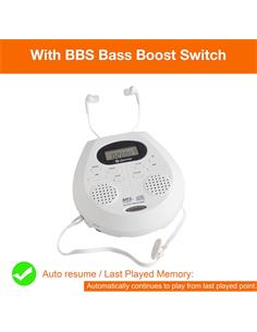 DENVER Reproductor CD Discman DMP-395W Blanco