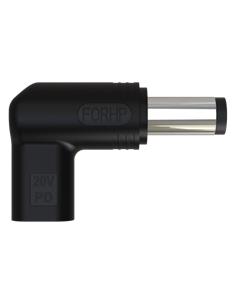 DCU Tipo C Tip C7 Conector Alimentador para HP 20V 7.4*5.0  Punta Negra