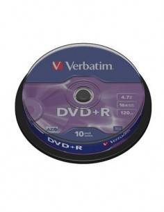 VERBATIM Lata 10 Pcs DVD+R 16x