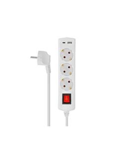 ELBAT Regleta 3 Enchufes Con 1xUsb/1xTIpo C
