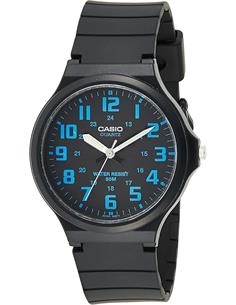 CASIO COLECCION MW-240-2BVDF Reloj Analogico Correa Resina Esfera Negra Resistente al Agua