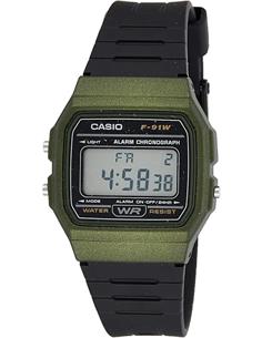 CASIO F-91WM-3ADF Reloj Digital Fecha, Resistente al Agua, Correa de Resina