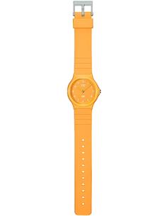 CASIO MQ-24B-9BEF Reloj Analogico, Resistente al Agua, Correa de Resina Naranja