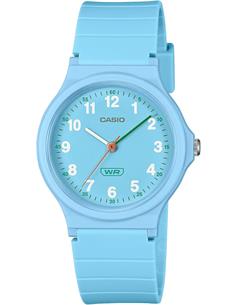 CASIO LQ-24B-2BEF Reloj Analogico, Resistente al Agua, Correa de Resina Azul