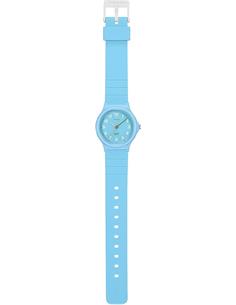 CASIO LQ-24B-2BEF Reloj Analogico, Resistente al Agua, Correa de Resina Azul