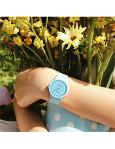 CASIO LQ-24B-2BEF Reloj Analogico, Resistente al Agua, Correa de Resina Azul