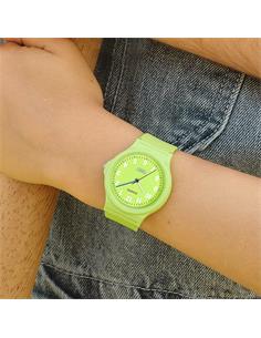 CASIO LQ-24B-3BEF Reloj Analogico, Resistente al Agua, Correa de Resina Amarillo