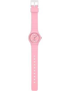 CASIO LQ-24B-4BEF Reloj Analogico, Resistente al Agua, Correa de Resina Rosa