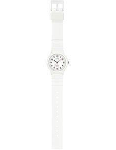 CASIO LQ-24B-7BEF Reloj Analogico, Resistente al Agua, Correa de Resina Blanco