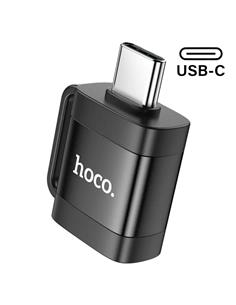 HOCO Adaptador OTG Tipo C/M a Usb A/H UA31C Negro