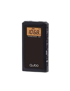 QUBO Radio Portatil Digital Con Auriculares RD10 Negro