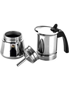 FAGOR Cafetera Italiana De Acero Inox Para 4 Tazas ETNICA 4