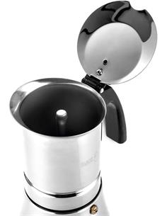FAGOR Cafetera Italiana De Acero Inox Para 4 Tazas ETNICA 4