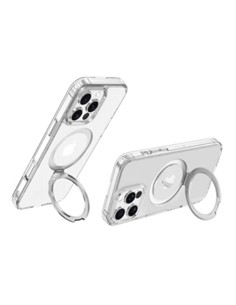 DEVIA Funda Transparente Magnetica con Soporte Para Iphone 16 Pro Max