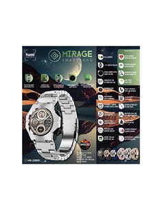 SAMI REloj Inteligente WS-2389 Cardiaco/Presion/Oxigeno/Estres Metal