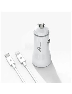 HOME Cargador De Coche 20W 1xUsb A/1x Tipo C