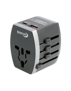 NIMO Adaptador Universal De Viaje Con Usb y Tipo C MEL078