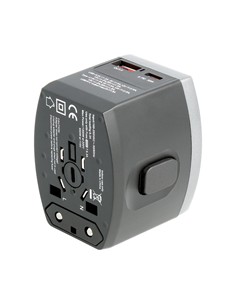 NIMO Adaptador Universal De Viaje Con Usb y Tipo C MEL078