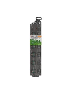 NIMO Regleta 6 Tomas Schuko Con Interruptores Individuales+ Usb A/Tipo C MEL281 Negro