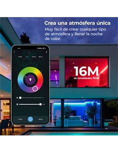 KSIX Bombilla Inteligente Smart Led Bulb 9W,806 Lumenes,E27 A60 Compatible Alexa Google Home