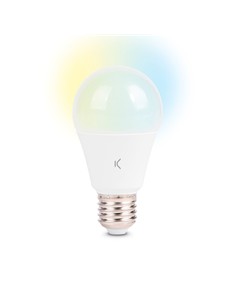 KSIX Bombilla Inteligente Wifi Smart Led Bulb 9W,806 Lumenes,E27 A60 Blanca Compatible Alexa Google