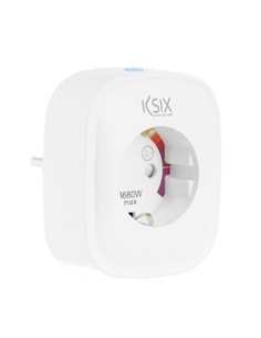 KSIX Enchufe Inteligente Wifi Smart Plug Energy Slim Compatible Con Google,Alexa,Amazon BXWSP1