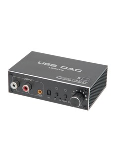 Convertidor Digital Analogico Para Audio Con Jack 3.5/Toslink Con Volumen y Mando AV30