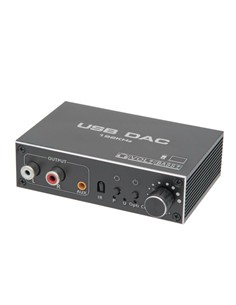 Convertidor Digital Analogico Para Audio Con Jack 3.5/Toslink Con Volumen y Mando AV30