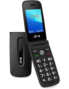 SPC Telefono Movil TITAN Negro Dual Sim, Linterna, Teclas Grandes XXL, Radio Fm,Volumen Alto 2407