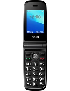 SPC Telefono Movil TITAN Negro Dual Sim, Linterna, Teclas Grandes XXL, Radio Fm,Volumen Alto 2407