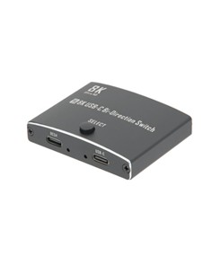 EUROCONNEX Switch Usb Tipo C 1-2 Bidireccional USB602