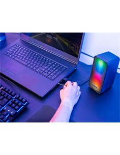 TRUST Altavoces Gaming Para PC WEZZ GXT 611 Con Iluminacion RGB Alimentacion USB 12W