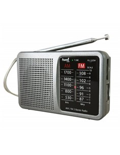 SAMI Radio Portatil Analogica AM/FM RS-12204,Jack 3.5mm