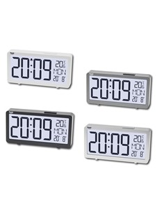 SAMI Despertador Digital XXL Con Calendario/Temperatura LD-9818,Luz Blanca